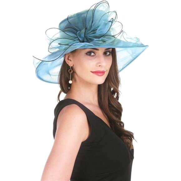 Women's Organza Church Fascinator Bridal Tea Party Wedding Hat